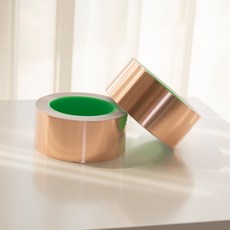 동테이프 동 구리 카퍼 테잎 폭50mm 길이20m copper tape 도전테잎 전도성테잎 전방위 전도성 고급형, 1개