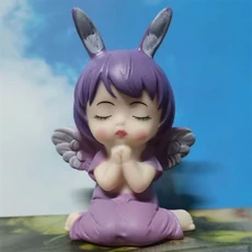 흔들리는 나무 인형 수제 발 자동차 대시보드 데스크탑 장식품, 01 B