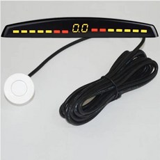 YASOKRO 사제후방센서 충돌 방지 Led 주차 센서 자동 감지기 Parktronic 디, 하얀색_China Mainland