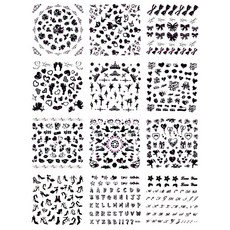 네일쎈 네일아트 네일스티커 NSD-B 블랙, 1개