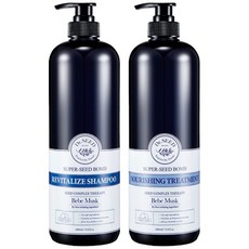 Dr.SEED Super Seed Bomb 洗髮乳+護髮乳 帶有甜美花香 97.9%含天然成分 1公升, 1組