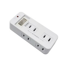 安全達人 1開6插2P壁插式分接器 R-10L，一轉六插座，擴充電源，簡約設計, 1個, 2入