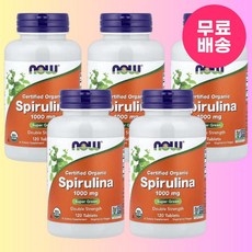 나우 푸드 스피룰리나 1000mg 120정 5개