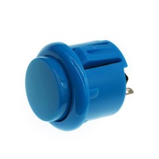 아케이드 푸시 버튼 PC 클릭 사운드 30MM DIY USB 게임 스위치 스타일 24MM 교체, blue 24mm