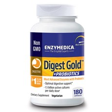 ENZYMEDICA Digest Gold益生菌膠囊, 180顆, 1罐