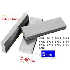 알루미늄 합금 플랫 바 플레이트 두께 5mm 너비 5-80 길이 300 500mm 5 6 7 8 9 10 12 15, 16 5 x 20 x 300mm