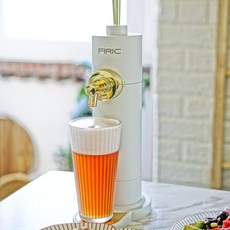 휘릭 맥주거품기 가정용 크림맥주 제조기 스탠드형, 화이트