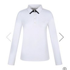 핑 여성 포인트 카라 긴팔 티셔츠 121D3TO052 WHYS