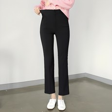 빼빼 여성용 속밴딩 하이웨스트 슬랙스