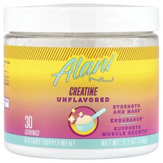 매우편하고 Alani Nu 크레아틴 무맛 150g(5.2oz) 끝내주게잘나가는상품, Alani Nu 크레아틴 무맛 150g52oz, 150g, 1개