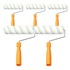 아띠꼴로 페인트 롤러 9인치 셀프 페인팅 칠 로라 도구 부자재, 5개