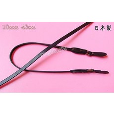 【N-114】日本製 真皮革手提把 10mm*45cm 顏色： 黑、深棕, 1個, 黑