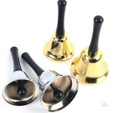 클래식 테이블 종 콜벨 핸드벨 작은종 테이블벨 알림벨, 은색 - 65mm