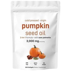 Pumpkin Seed Oil Capsules 호박씨 오일 캡슐300정