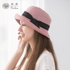貝柔造型女帽_緞帶捲邊圓帽