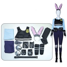 聖誕節 朱迪兔子警官cos服裝 成人瘋狂動物城動漫演出服裝