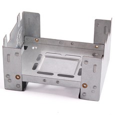 에버샵 캠핑용 접이식 스토브 미니 화로대 휴대용 백패킹 경량 포켓 버너 야외 취사 도구, 1개, 실버