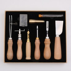 皮革工具套裝 手工皮革皮具DIY套裝, 1個, 原木色系列盒子尺寸（27*23*4cm