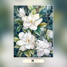 피포페인팅 DIY 풍경화 그리기 세트 봄 테마 30 x 40cm, 30x40 단단한 나무 내부 프레임, 1개, N