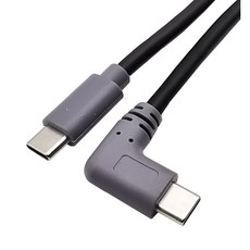 【勁祥科技】Type-C對Type-C適用於Type-C手機對充線 OTG轉接線, 1個, 1米-彎頭