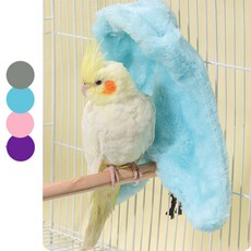 앵무새 겨울 방한 포치 하우스 코너 새집 보온 대형, 퍼플, 1개