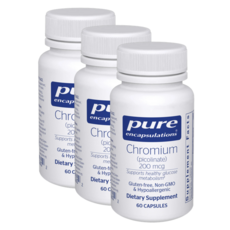 퓨어인캡슐레이션 크롬 피콜리네이트 200mcg, 3개, 60정