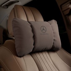 벤츠 차량용목베개 자동차머리받침 베게 및 목받침 지지대, 1개, 모카브라운 A