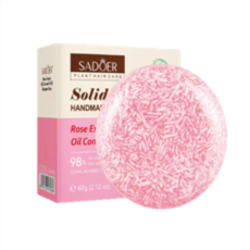 SADOER 植萃洗髮餅 玫瑰精油 控油蓬鬆洗髮皂, 60g (2.12 oz), 1件