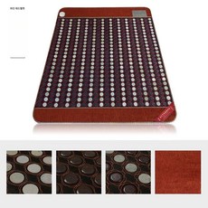 전기 옥장판 적외선 물리 침실 방수 온도조절 옥돌, 04-2 저옥 테두리 없음, 1.8x2.0 양온도 디지털