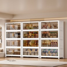 리빙투 다용도 대형 대용량 리빙박스 수납 폴딩 정리함, 1세트, 화이트