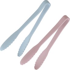 1+1 파쿠젠 실리콘 집게 주방집게 24cm 2P세트 핑크+블루, 1세트