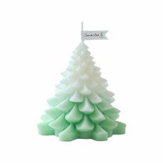 Save the Date 聖誕樹香氛蠟燭, 1個, 鼠尾草海鹽（綠）
