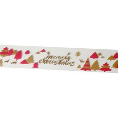 케이크띠지 트리 8cmX50M 트리 메리도트 페트 투명 무스롤 무스띠 케익띠, 1개