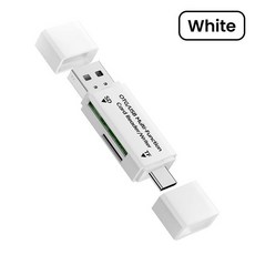 USB 카드리더 SD OTG TF, White