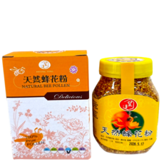 皇廷養蜂場 A級百花蜂花粉 300g 南投中寮鄉產地直送，天然營養補給，增強體力與免疫力, 1個
