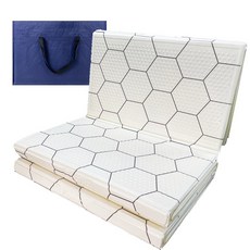 힐링캠프 3단 캠핑매트+가방 특중형(240x200) 접이식 매트 돗자리 피크닉매트, C.화이트