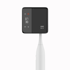 SERENDI 휴대용 UVC 칫솔살균기 히팅+팬건조 1인용 무타공 벽걸이 USB-C충전, 블랙