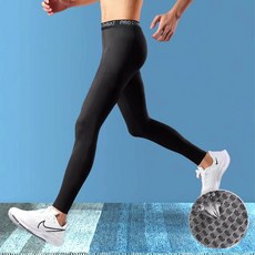速乾高彈力男款緊身運動長褲 - 跑步訓練瑜伽壓縮褲