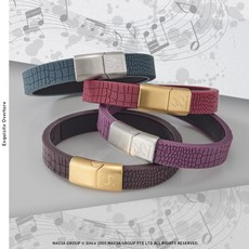 MASSA-G 絕色序曲 鍺鈦能量手環(磁鐵扣), 普魯士藍金扣, 1個