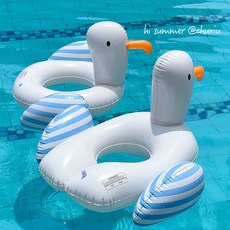 갈매기 아동용 튜브 아기 튜브 어린이 겨드랑이 튜브 차양막 보행기 튜브 성인용 물놀이 보트, 1개, 갈매기 오픈형 겨드랑이 튜브 권장 몸무게 20-35kg