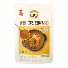 다담 고깃집 된장찌개 양념, 130g, 12개