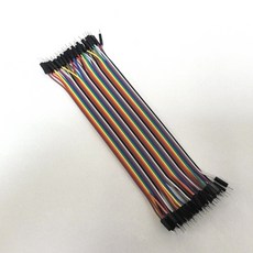 40핀 아두이노 점퍼케이블 20cm 수수 M-M 점퍼선, 1개