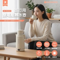 原廠保固〔家電王〕NICONICO 旅行用.雙電壓熱水壺 NI-TK2419，隨身版快煮壺，電熱杯燒水瓶熱水杯保溫杯