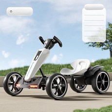 골든루트 어린이고카트 카트 자동차 전동 전동카트, 전기 구동, 1개, 화이트 업그레이드 단일