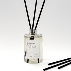 모먼트 디퓨저 리필+리드스틱, 1개, 160ml, 엠버 바닐라 (고급스러운 바닐라향)