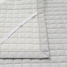 케어 밴드형 국산 누빔 침대패드 부드러운 모달 슈퍼싱글 퀸 SS Q 침대매트, 케어_모달_누빔패드, 슈퍼싱글(SS)_아이보리