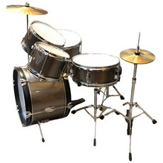 巴哈樂器批發 兒童爵士鼓 全配件 訓練節奏感 再送琴椅, 黑色, 1套裝