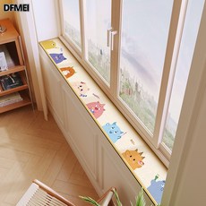 DFMEI 卡通硅藻泥窗臺墊四季通用吸水防滑飄窗墊陽臺防塵耐磨裝飾窗沿墊, 小怪獸-B款