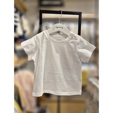 아가방[동아쇼핑점] 유아사계절 면 반팔티셔츠 @ 얇고 부드러운 터치감 @ 어린이집 등원룩/ 여아 남아 일상복 외출복속 기본이너용 무지티셔츠 런닝대용 /지누티셔츠