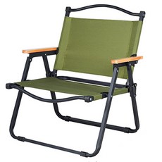 아이예스 접이식 캠핑 의자 낚시 릴렉스 체어 중형, 그린, 1개